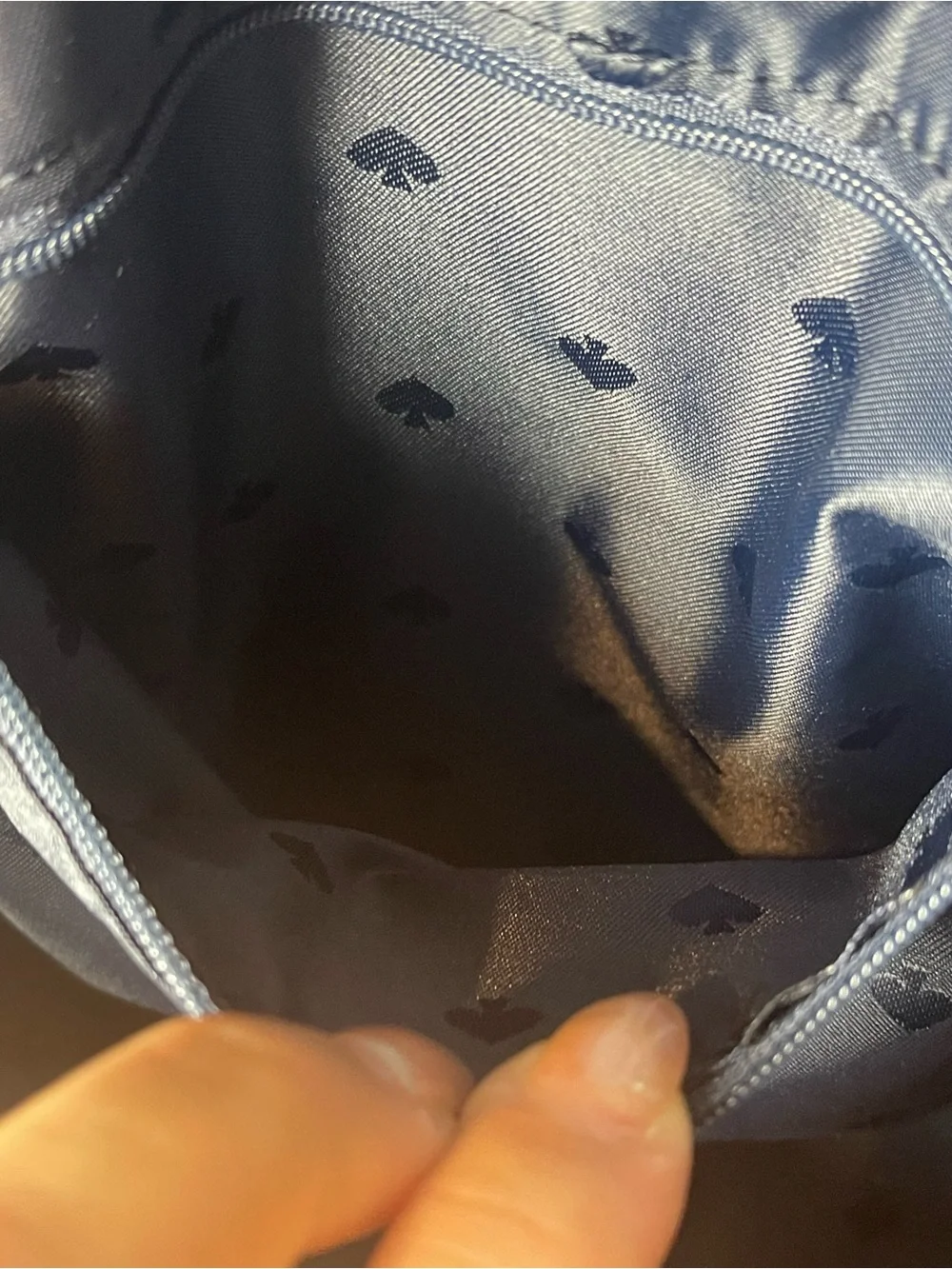 kate spade navy pebble leather mini backpack